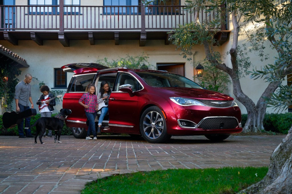 2018 Chrysler Pacifica in red