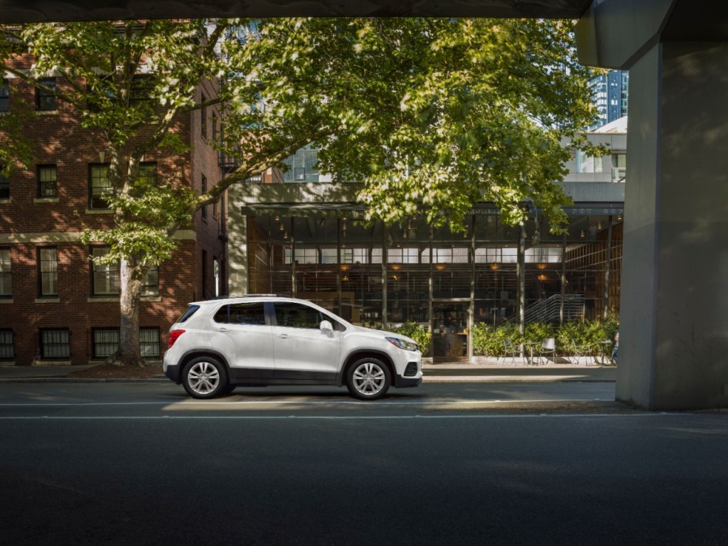 A photo of the Chevrolet Trax outdoors.