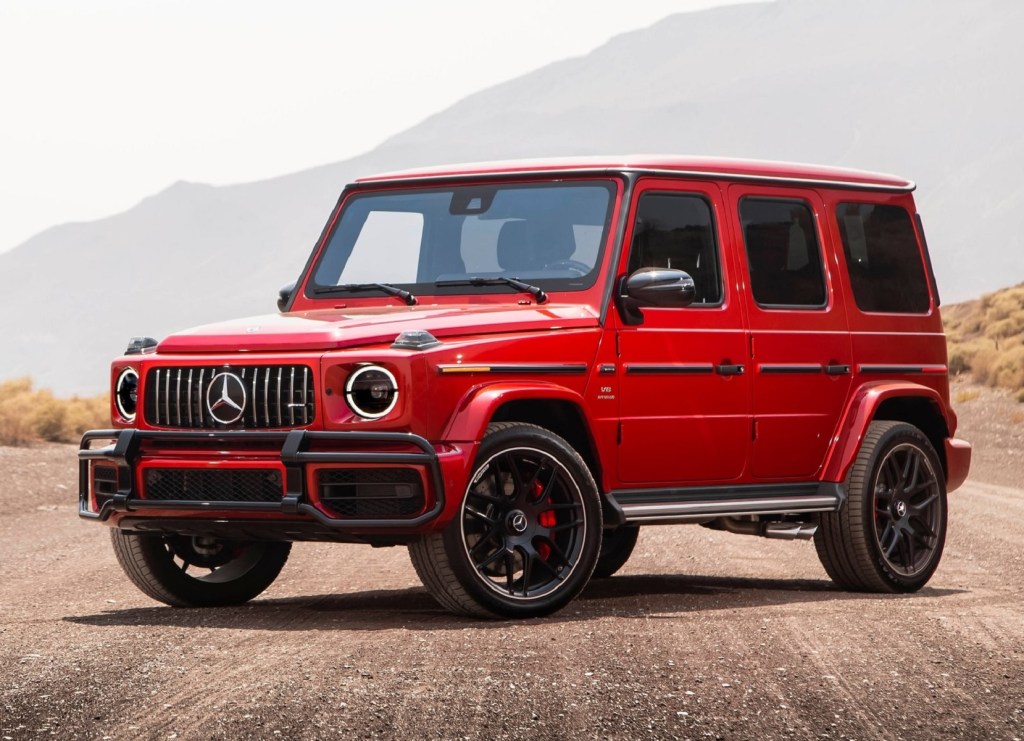 A red 2019 Mercedes-AMG G 63