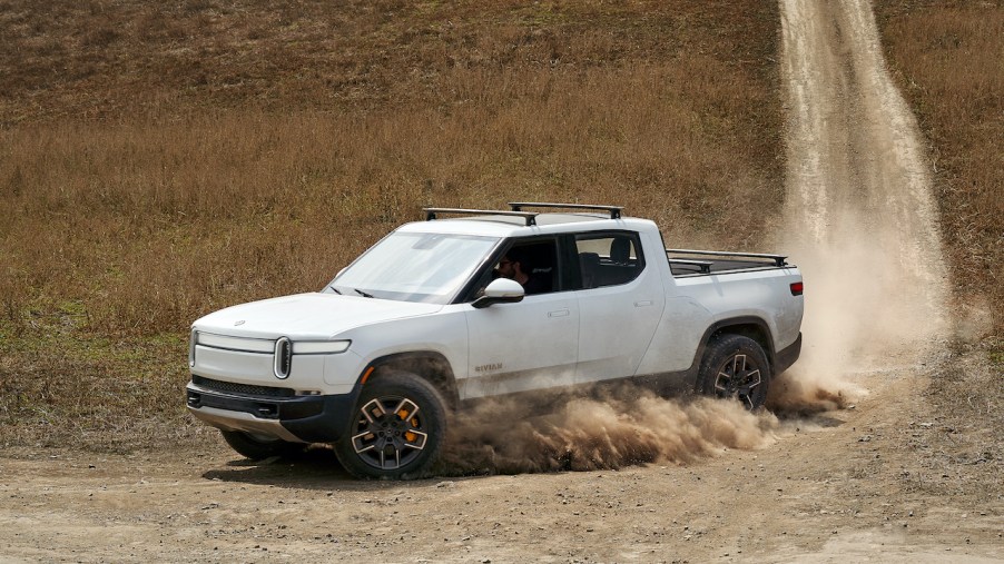 The Rivian R1T is an all-electric pickup truck.