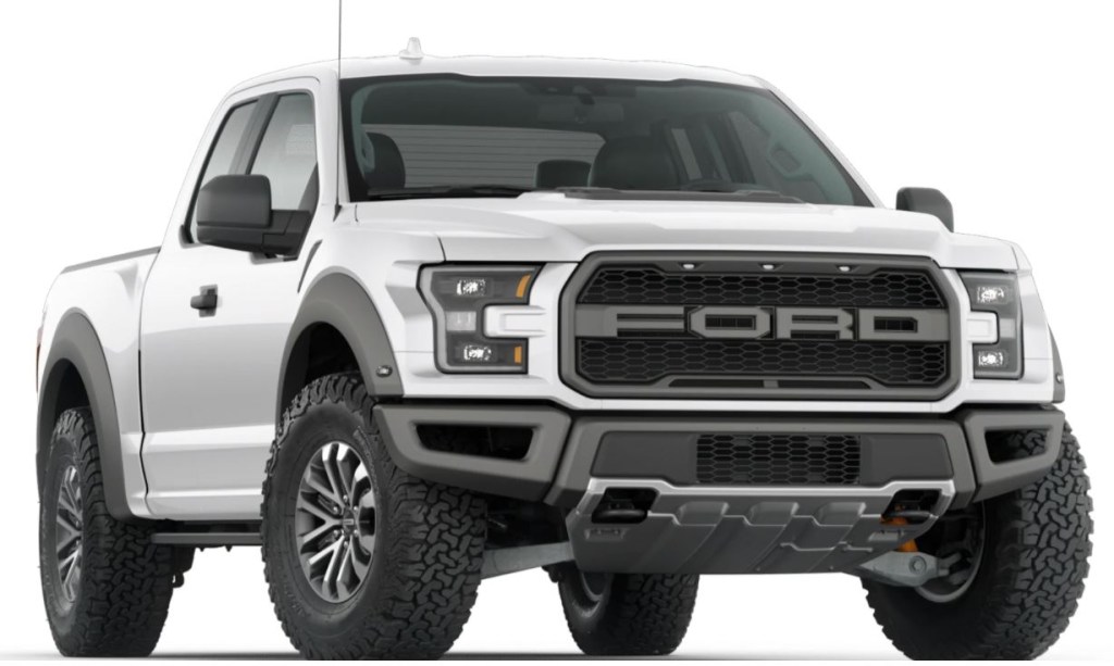 A white, supercab, 2020 Raptor
