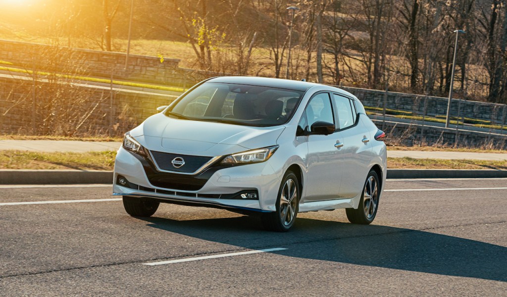 The Nissan LEAF is the brand's electric hatchback.