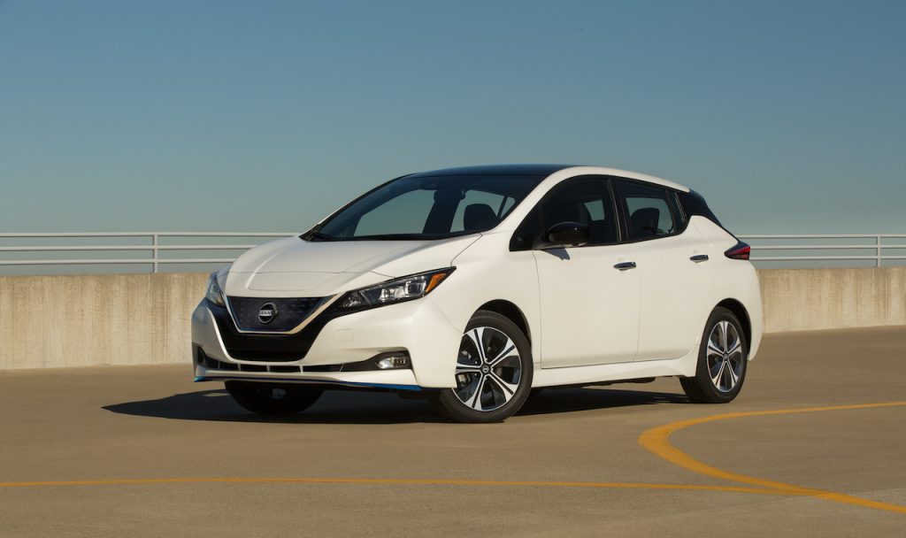 The Nissan LEAF is the brand's electric hatchback.