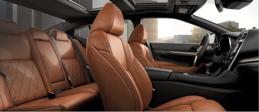 A 2020 Maxima with brown quilted leather.