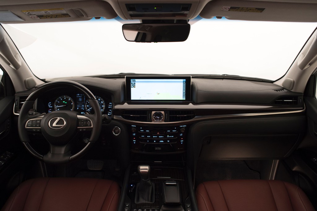 2020 Lexus LX front seat view