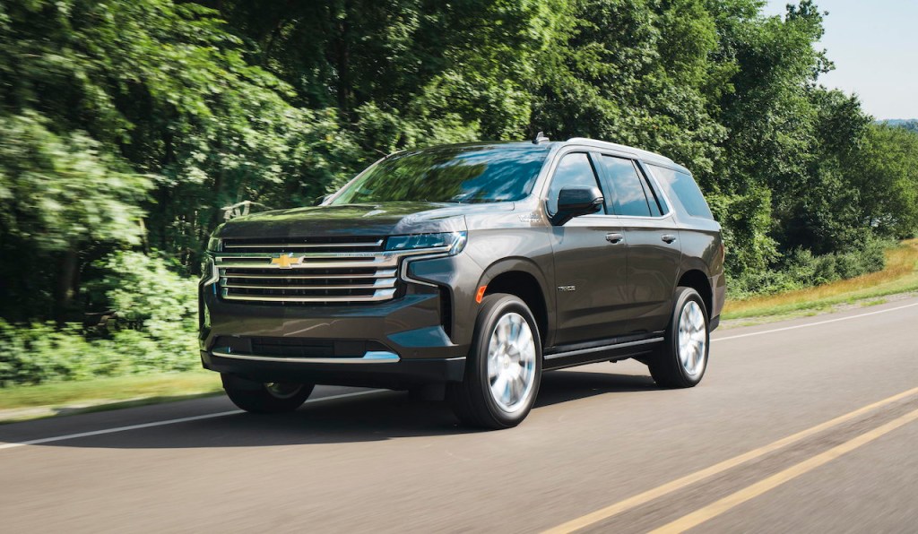 The Chevy Tahoe is a full-size SUV.