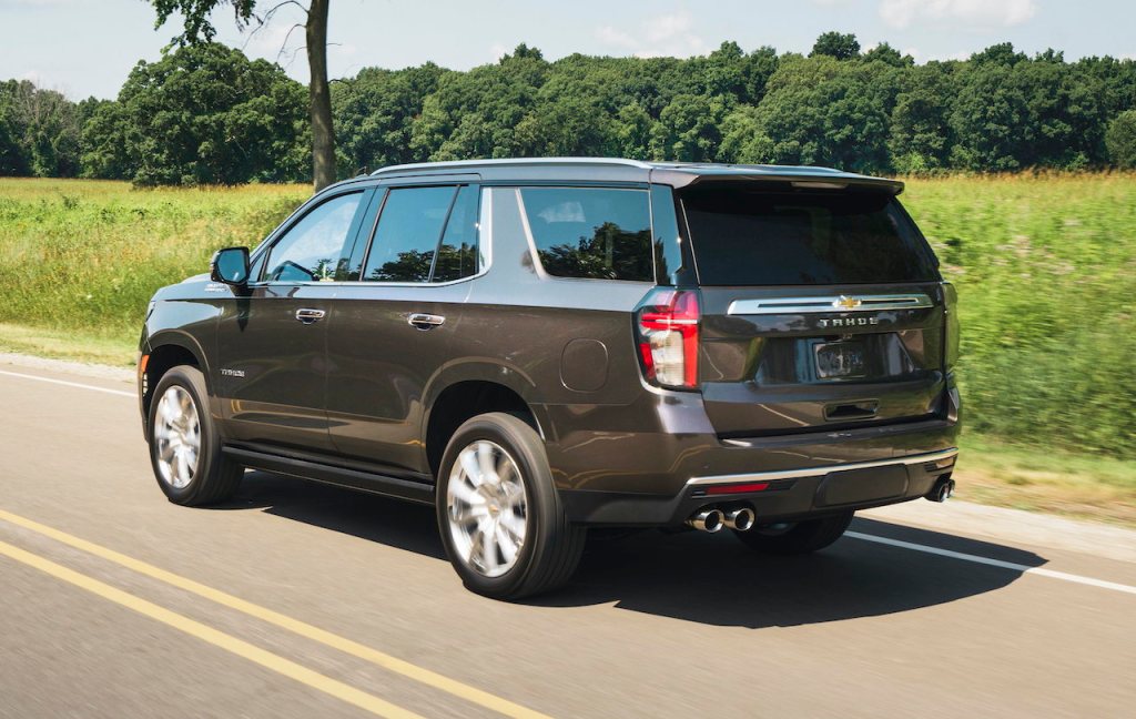 The Chevy Tahoe is a full-size SUV.