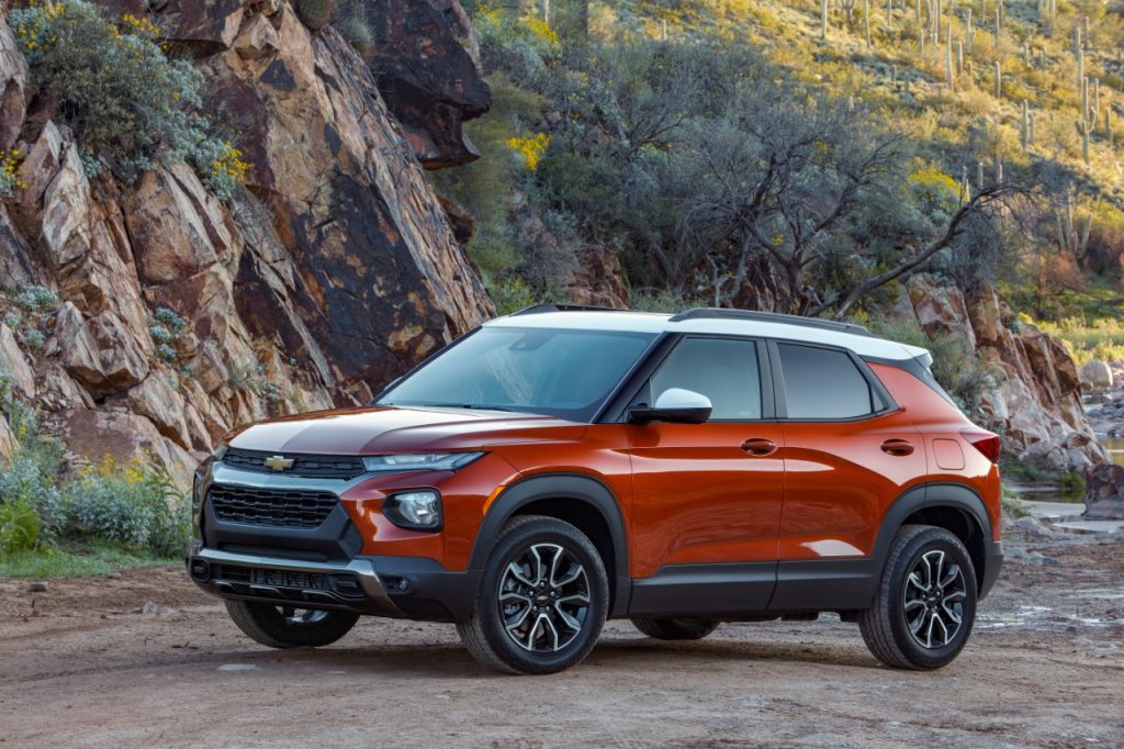A photo of the Chevrolet Trailblazer outdoors.