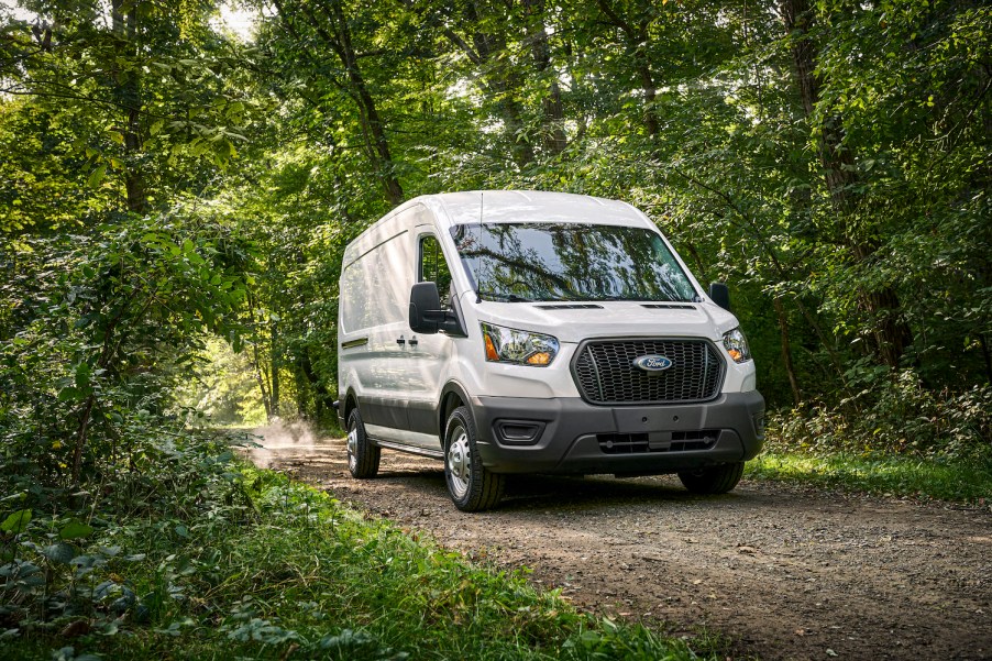 2021 Ford Transit driving