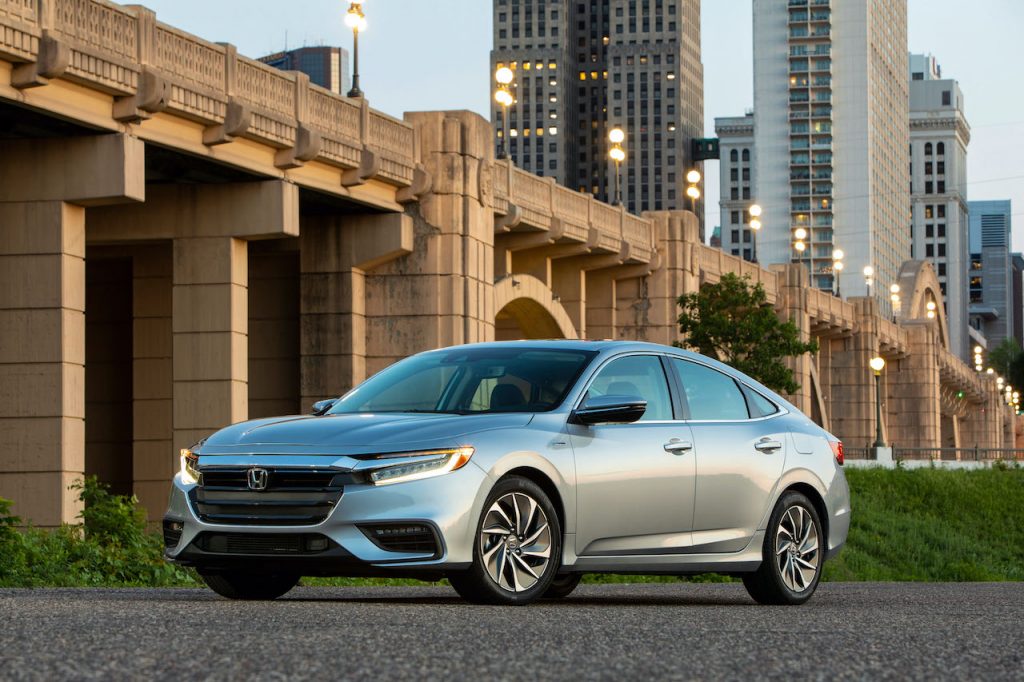 The Honda Insight is a fuel-efficient hybrid-powered vehicle.