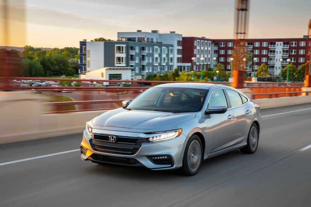 The Honda Insight is a fuel-efficient hybrid-powered vehicle.