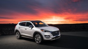 2021 Hyundai Tucson during sunset