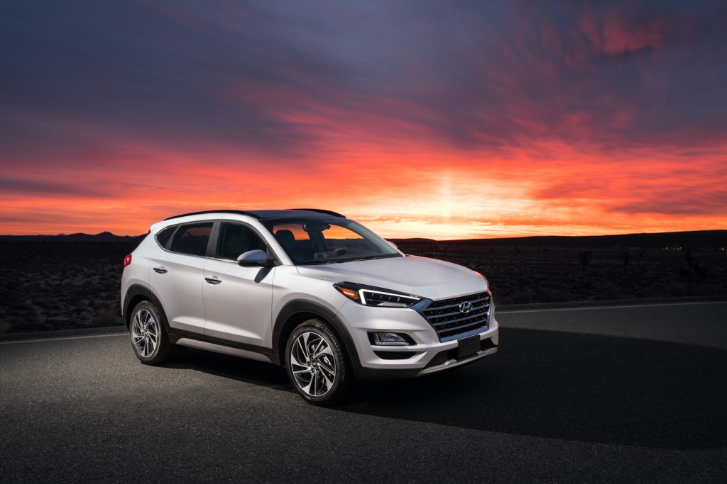 2021 Hyundai Tucson during sunset recall