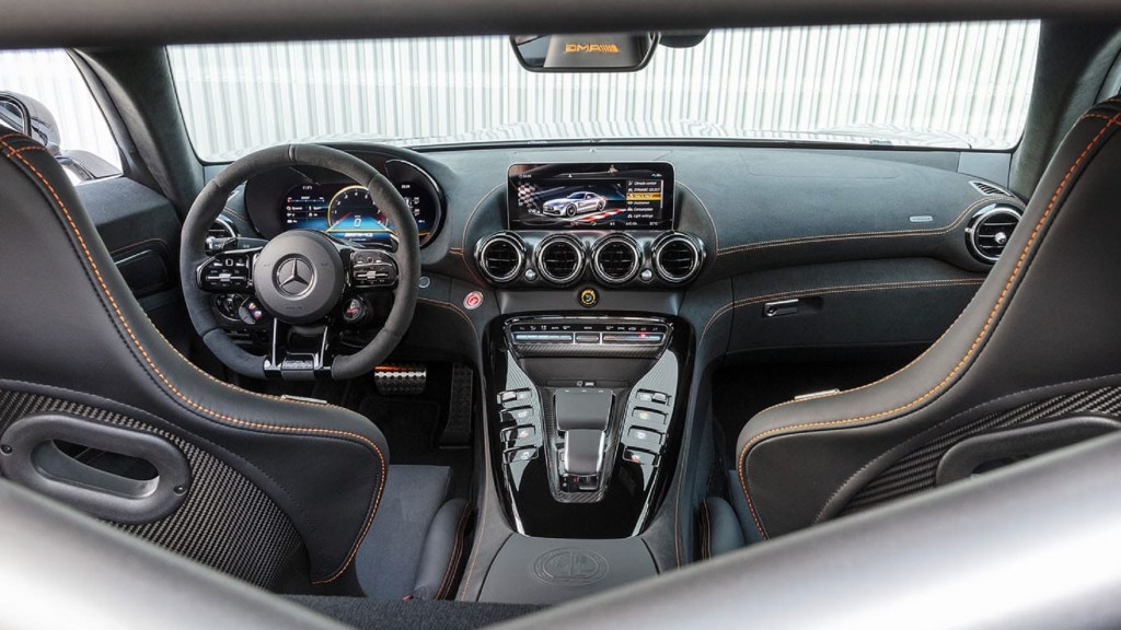 The 2021 Mercedes-AMG GT Black Series' interior