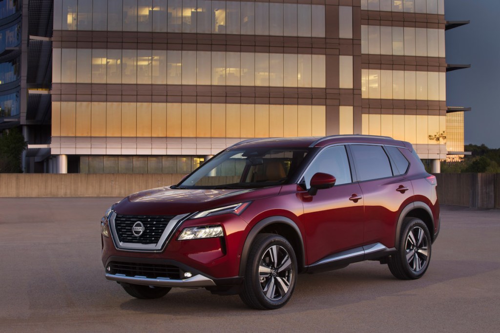 red 2021 Nissan Rogue