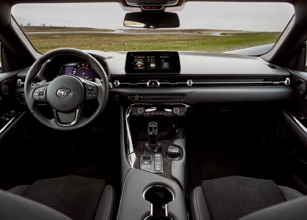 The 2021 Toyota Supra 3.0's interior