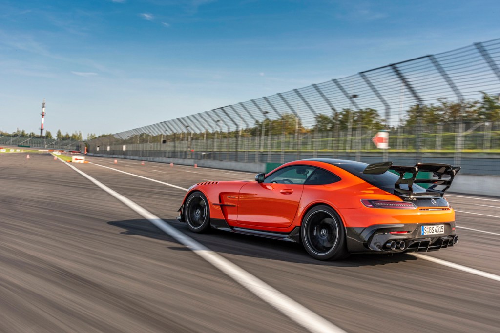 The Mercedes-AMG GT Black Series is the ultimate version of the GT sports car.