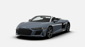 The Audi R8 is a V10-powered supercar.
