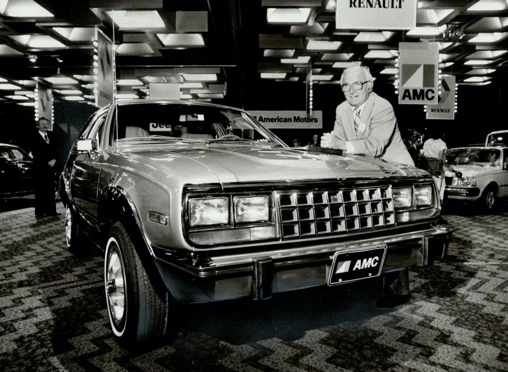AMC Eagle with AMC President Bill Pickett ,1979