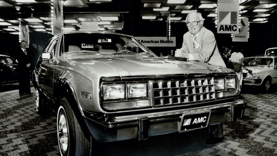 AMC Eagle with AMC President Bill Pickett ,1979