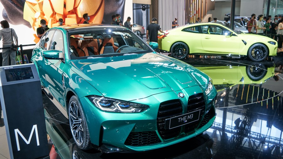 The BMW All-new M3 at the Beijing International Auto Show, Beijing, China