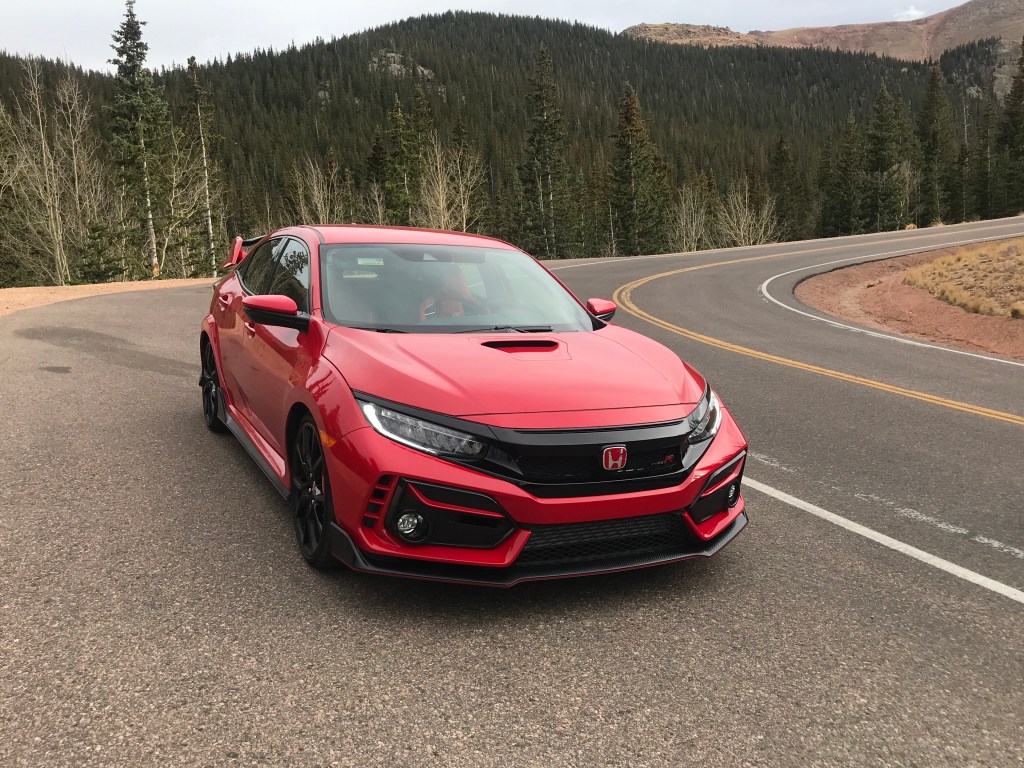 A front view of the Honda Civic Type R