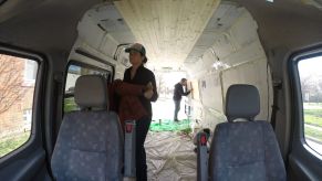 Eileah Ohnings builds her camper van