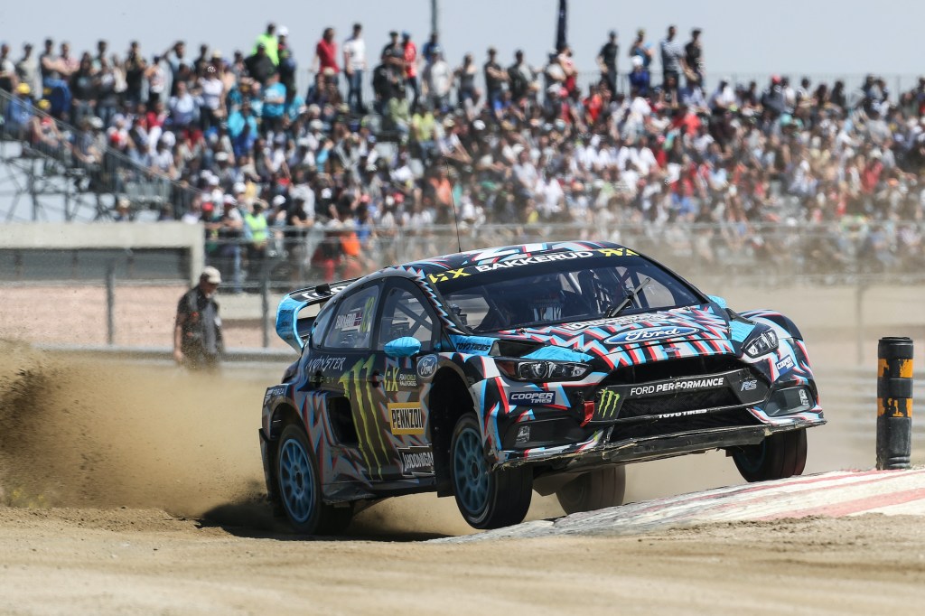 Andreas BAKKERUD (NOR) in Ford Focus RS of Hoonigan Racing Division in action during the World RX of Portugal 2017
