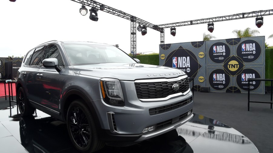 The Kia Telluride is an SUV that offers plenty of equipment for the money.