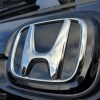 A close up image of the Honda logo.