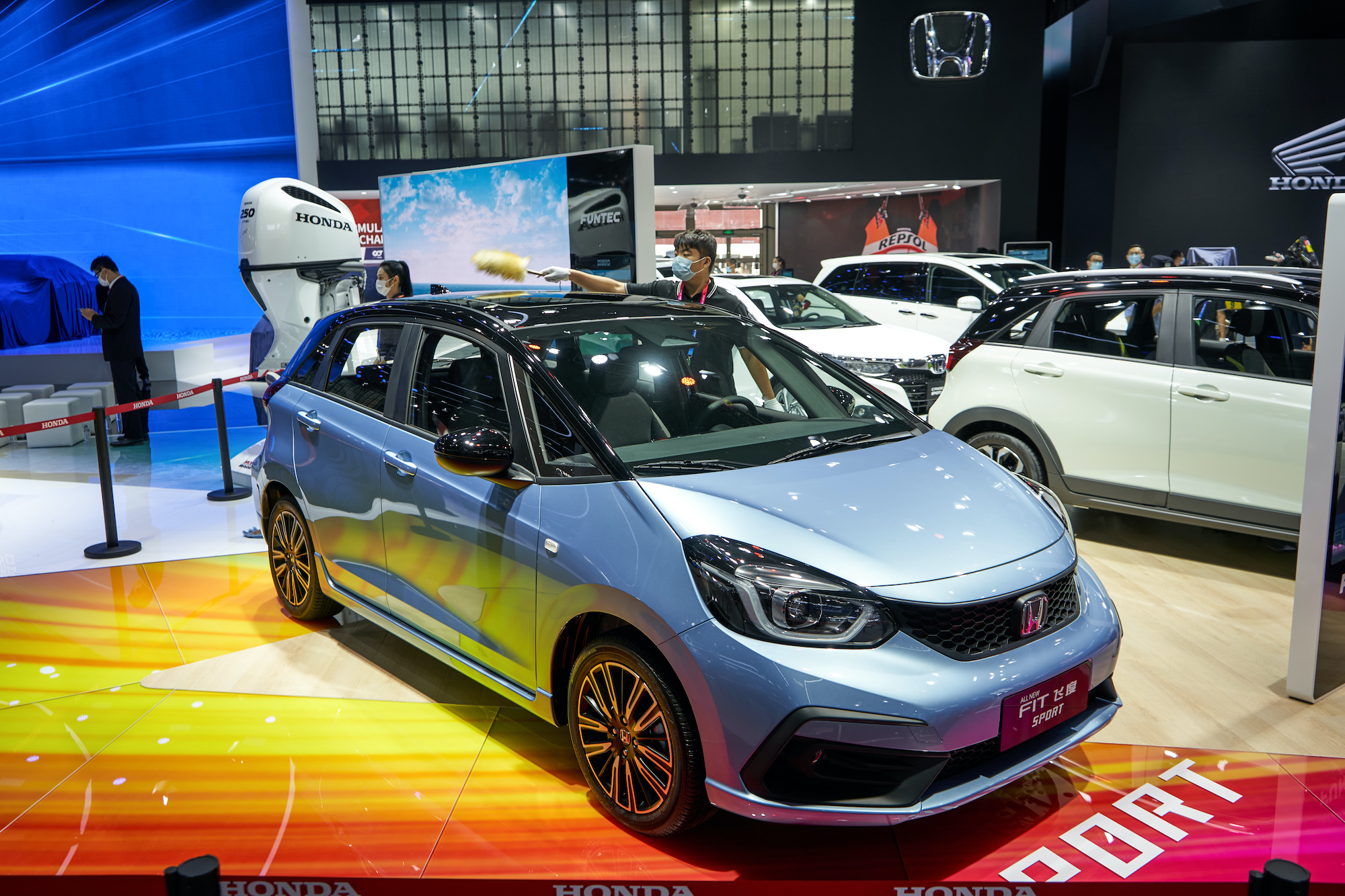 Guangqi Honda Fit Sports version at the Beijing International Auto Show, Beijing, China