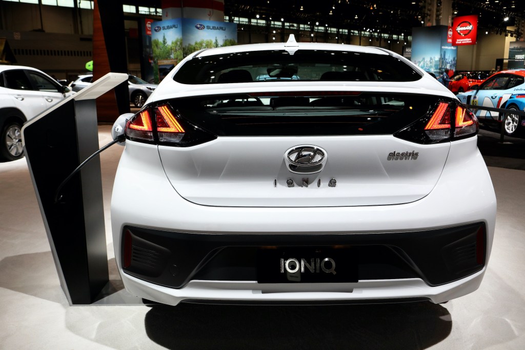 2020 Hyundai Ioniq Electric is on display at the 112th Annual Chicago Auto Show