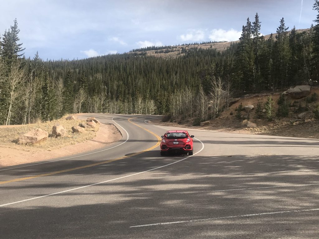 Rear view of the Civic Type R 
