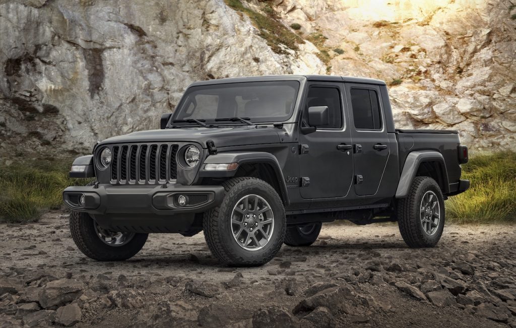 The Jeep Gladiator is a pickup truck version of the Wrangler.
