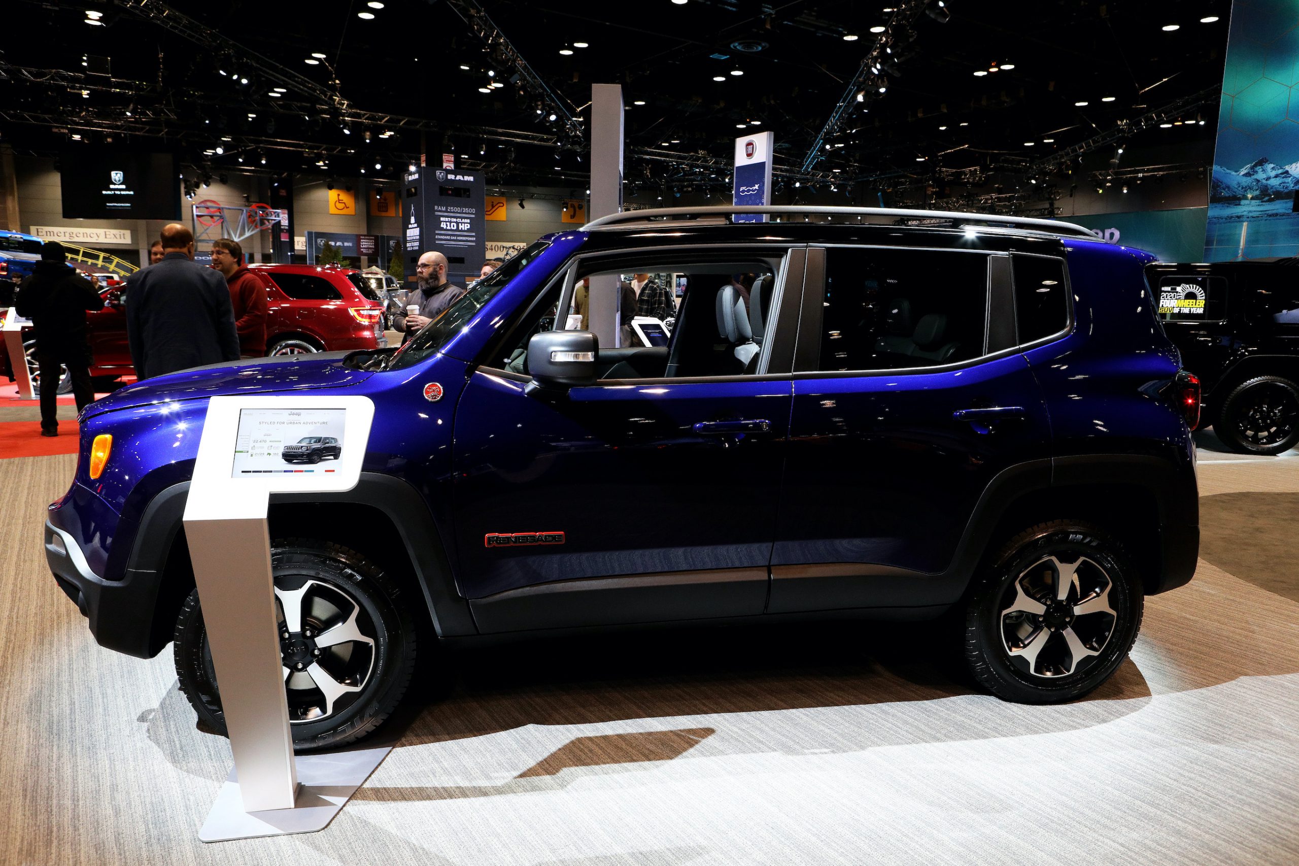 2020 Jeep Renegade is on display at the 112th Annual Chicago Auto Show at McCormick Place