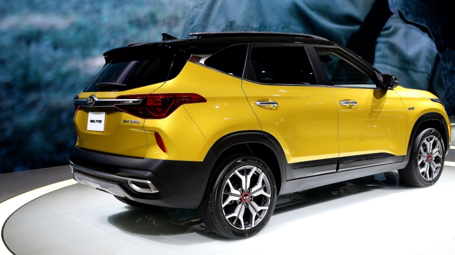 2021 Kia Seltos SX is on display at the 112th Annual Chicago Auto Show