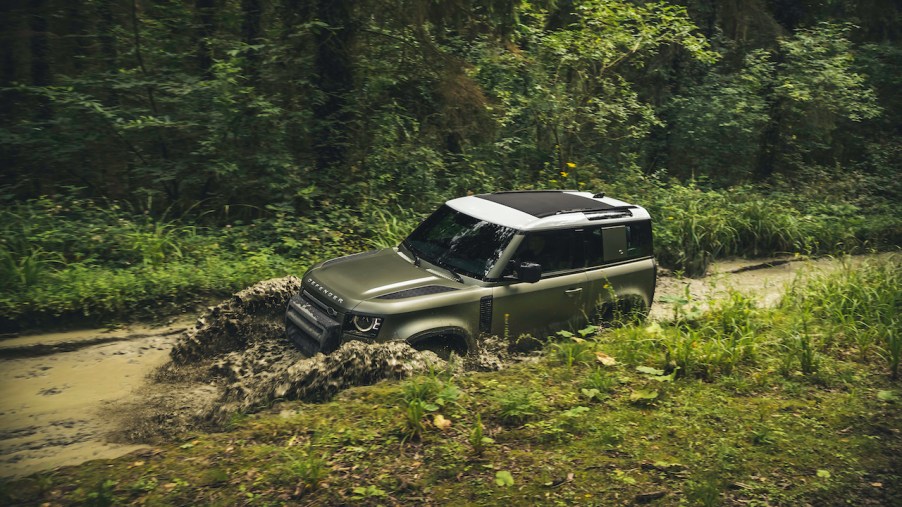 The Land Rover Defender is the brand's newest off-roading SUV.