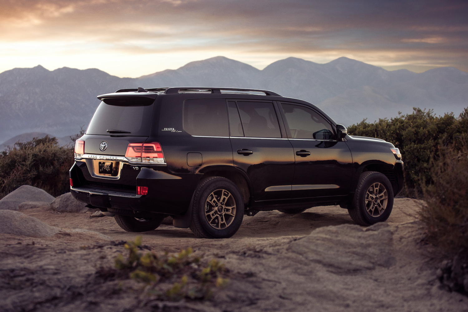 2021 Toyota Land Cruiser in the mountains