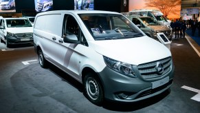 Mercedes-Benz Vito panel van light commercial vehicle on display at Brussels Expo