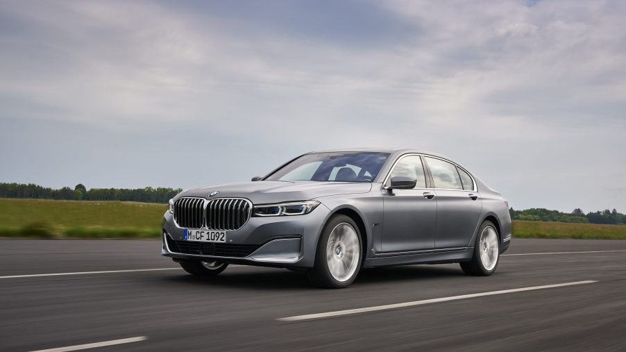 2020 BMW 7 series on a road