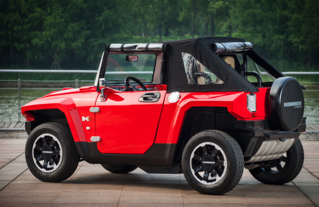 Hummer HX by water