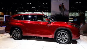 2020 Toyota Highlander Hybrid is on display at the 112th Annual Chicago Auto Show