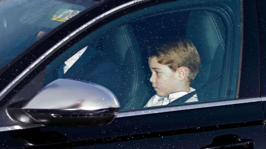LONDON, UNITED KINGDOM - DECEMBER 18: (EMBARGOED FOR PUBLICATION IN UK NEWSPAPERS UNTIL 24 HOURS AFTER CREATE DATE AND TIME) Prince William, Duke of Cambridge and Prince George of Cambridge attend a Christmas lunch for members of the Royal Family hosted by Queen Elizabeth II at Buckingham Palace on December 18, 2019 in London, England. (Photo by Max Mumby/Indigo/Getty Images)