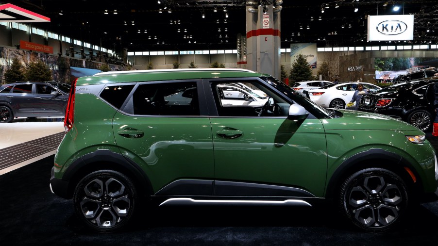 2020 Kia Soul is on display at the 111th Annual Chicago Auto Show at McCormick Place in Chicago, Illinois