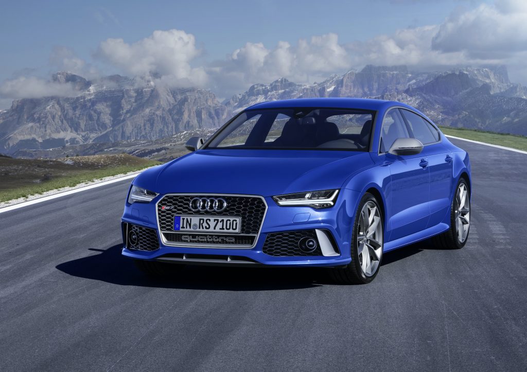 A photo of the Audi RS 7 outdoors.
