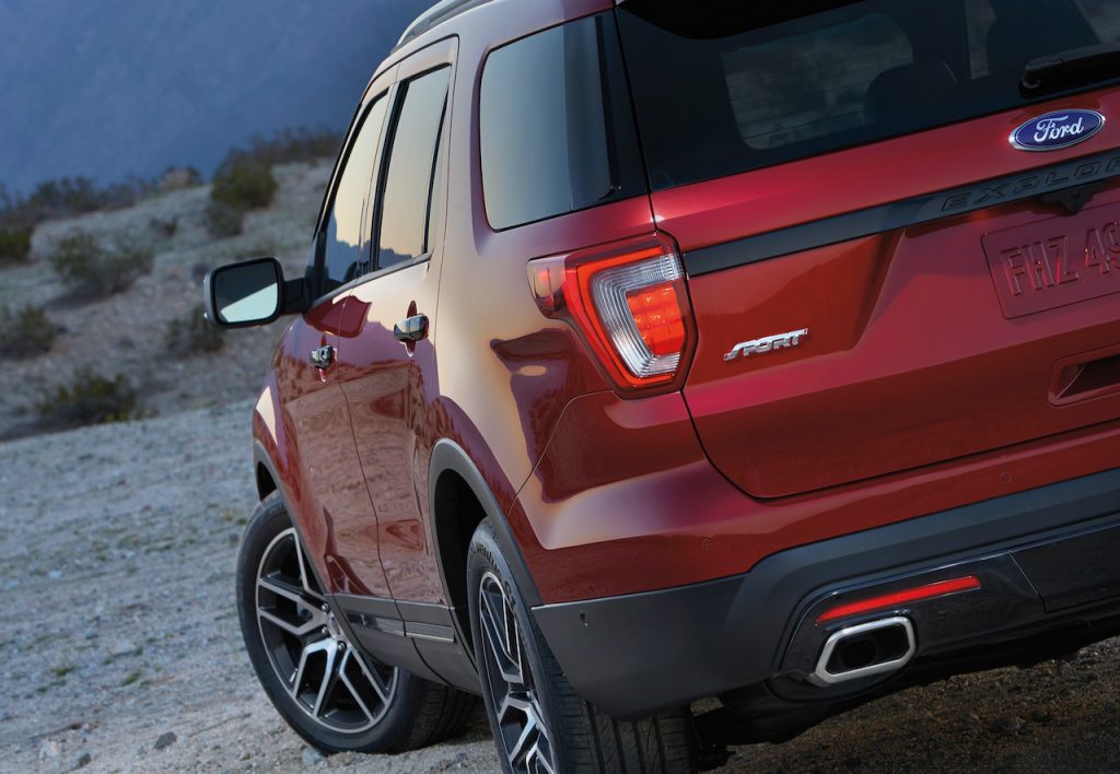 A photo of a 2017 Ford Explorer Outdoors.