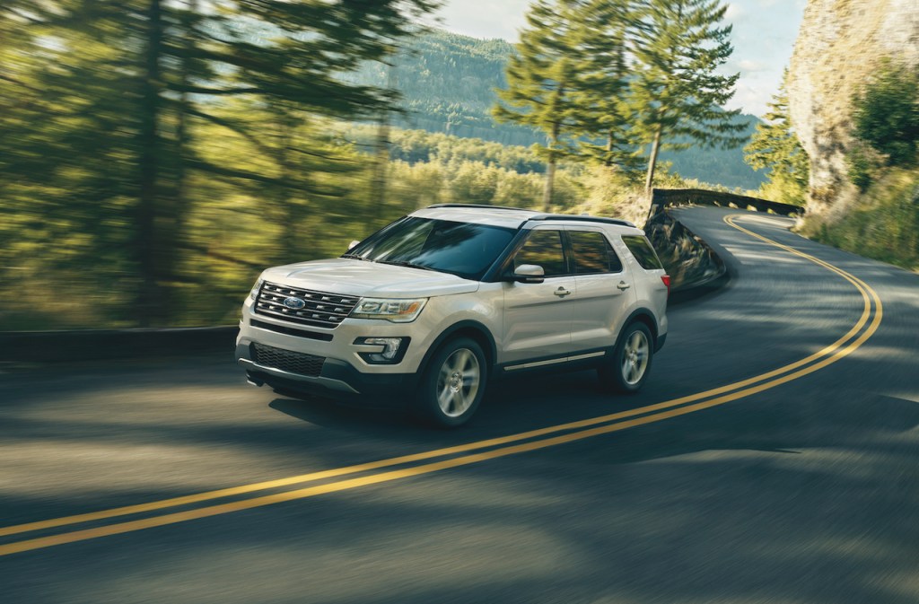 A photo of a 2017 Ford Explorer Outdoors.