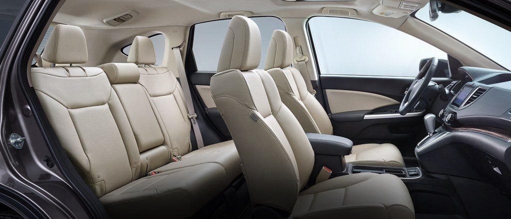 A 2017 Honda CR-V with beige seats.