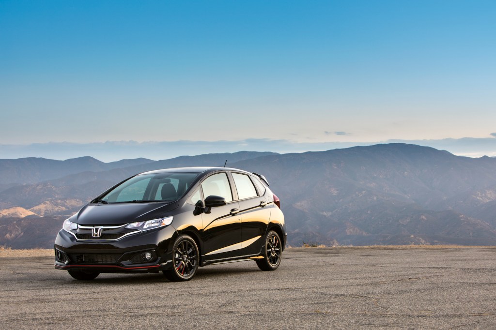 2018 Honda Fit in the mountains