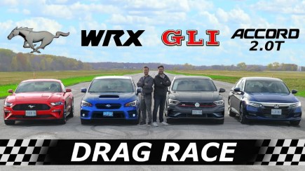 Which Is the Faster Turbo Four, a Ford Mustang EcoBoost or a Volkswagen Jetta GLI?